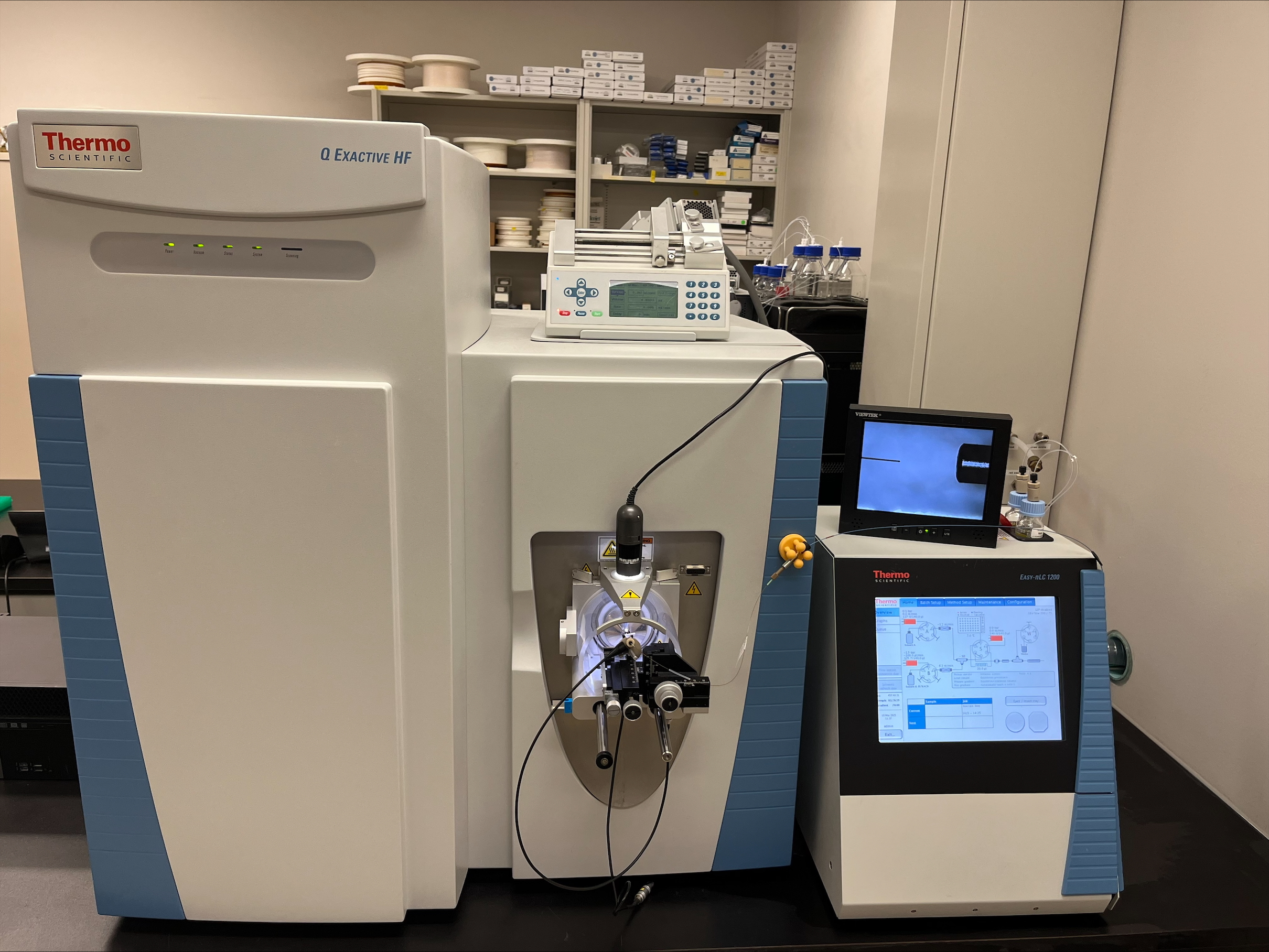 Easy-nLC 1200 couplé à un Q-Exactive Biopharma